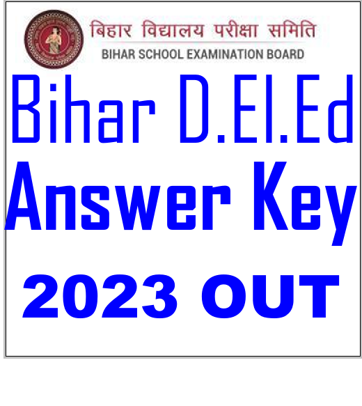 Bihar Deled Answer Key 2023